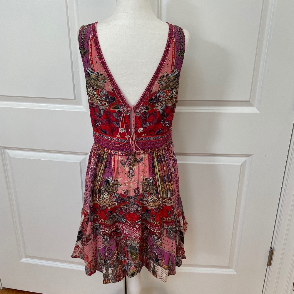 Crystal-embellished Printed Silk Crepe De Chine Mini Dress from CAMILLA - Picture 4 of 15